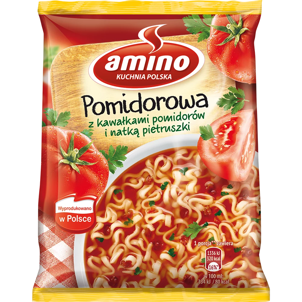 Tomato Soup with Noodles, tomato & parsley 66g - Zupka Pomidorowa 66g - Amino