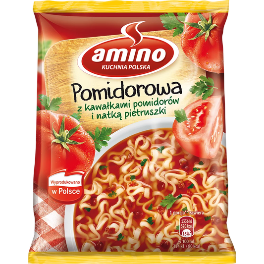 Tomato Soup with Noodles, tomato & parsley 66g - Zupka Pomidorowa 66g - Amino