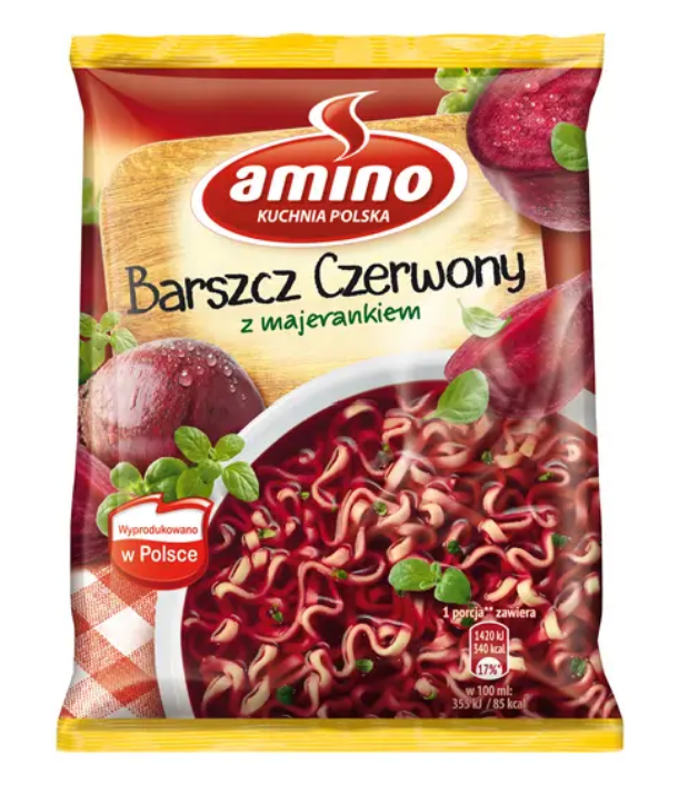 Red Borscht Soup with Noodles and Marjoram 66g - Zupka barszcz czerwony 66g