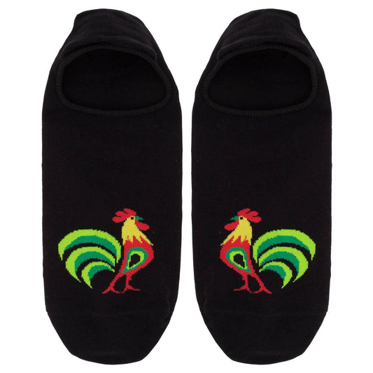 Ankle Socks - Łowicz rooster - Black