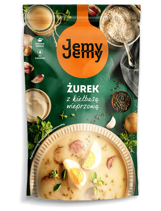 Sour Rye Soup With Sausage - Żurek Z kiełbasą wieprzową - Jemy Jemy