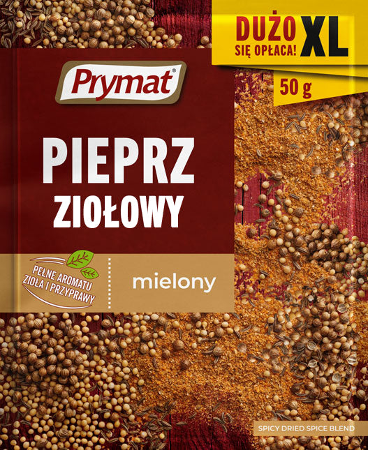 Ground Herbal Pepper - Pieprz Ziołowy Mielony - Prymat - 50g