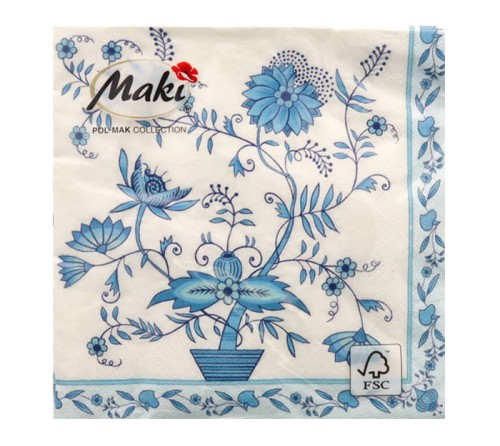 Assorted Polish Folk Patterns Napkins, Maki & Folkstar - set of 20
