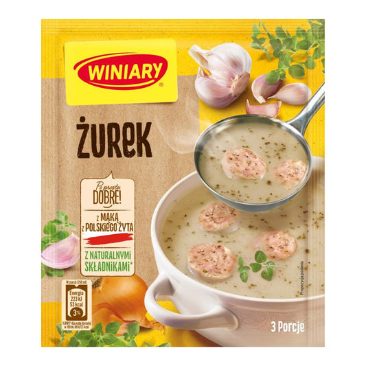 Sour Rye Soup Poweder - Żurek Suszony - Winiary - 3 Portions - 49g
