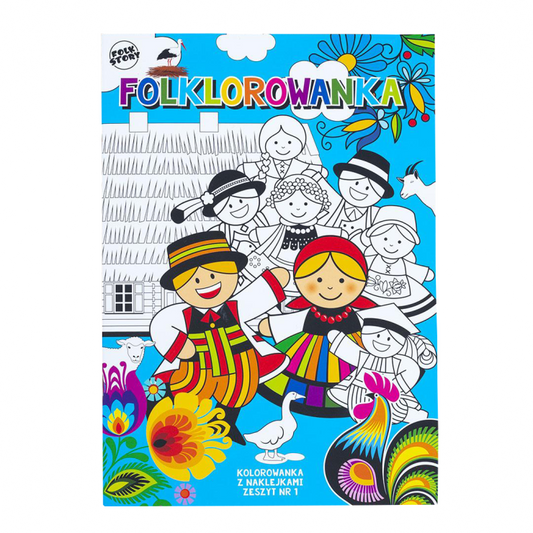 Folk Colouring Book with Stickers - Folkstar