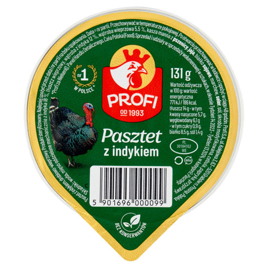 Turkey Pate - Pasztet z Indykiem - Profi - 131g