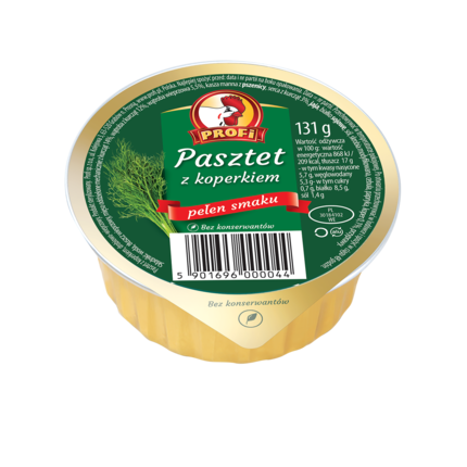 Pate 'PROFI' poultry dill 131g (Pasztet drobiowy PROFI koperkowy 131g)