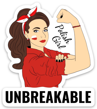 Polish Woman Sticker (Unbreakable)