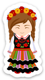 Polish Girl Sticker