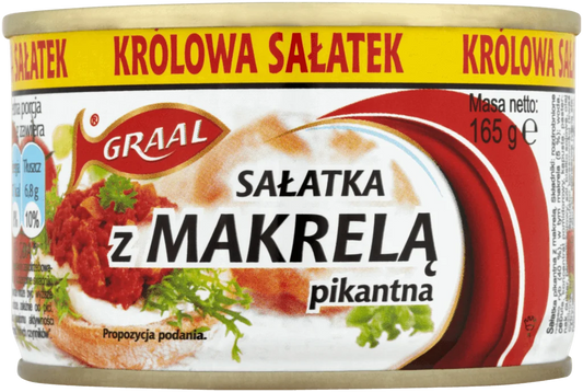 Fish 'GRAAL' spicy salad with mackerel 165g Makrela