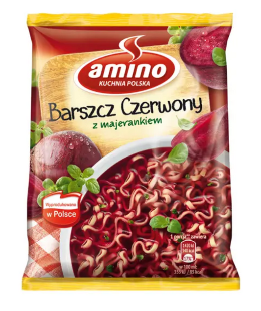 Red Borscht Soup with Noodles and Marjoram 66g - Zupka barszcz czerwony 66g