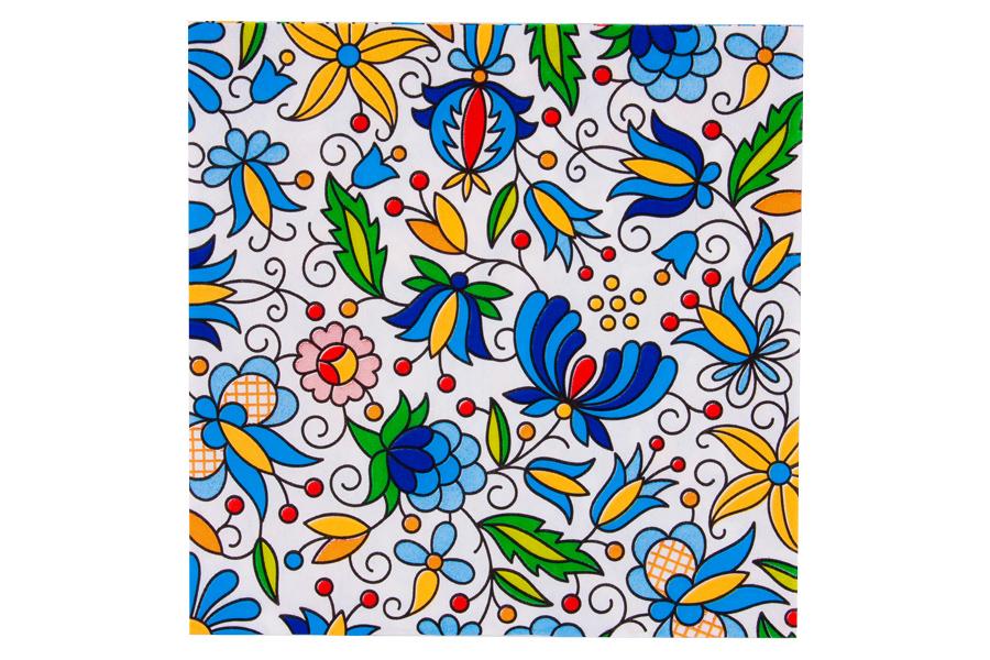 Assorted Polish Folk Patterns Napkins, Maki & Folkstar - set of 20