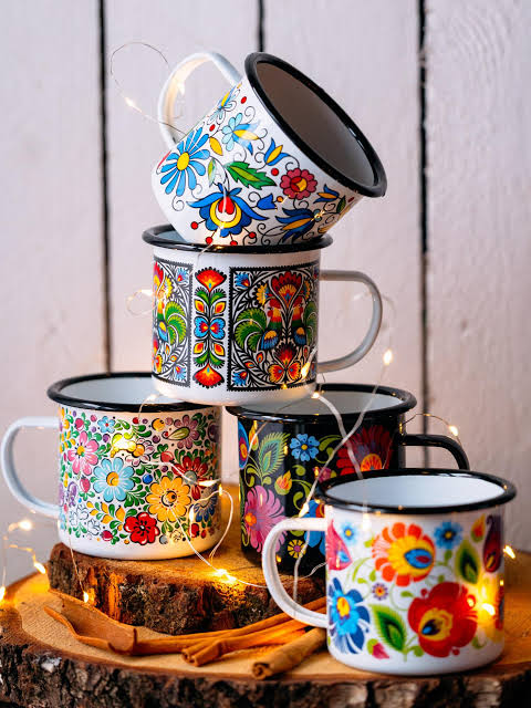 Enamel Mugs - Kubek Emailowany - 500ml - Folkstar
