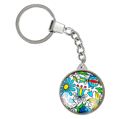Glass Keychains - Round