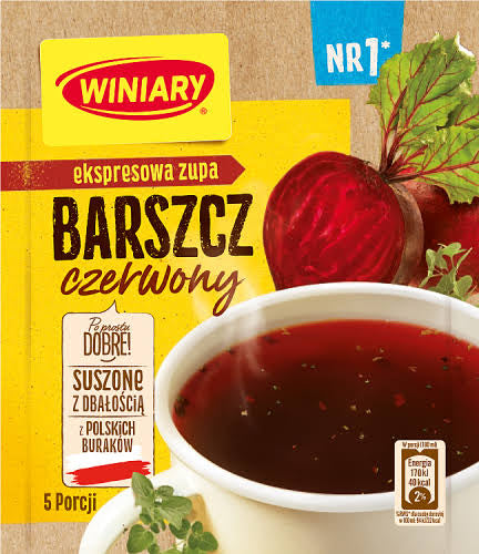 Red Borscht - Barszcz Czerwony - Winiary - 60g - 5 Portions