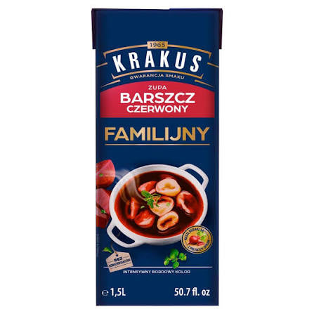 Red Borscht Family Size - Barszcz Czerwony Familijny -1.5L - Krakus
