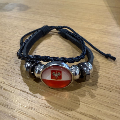 Poland Flag Bracelet