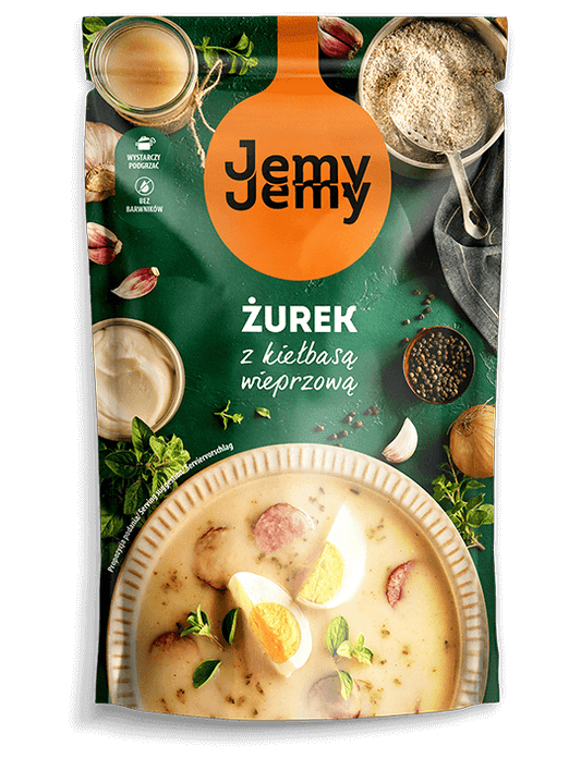 Sour Rye Soup With Sausage - Żurek Z kiełbasą wieprzową - Jemy Jemy