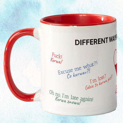 Different Ways of Saying Kurwa Mug