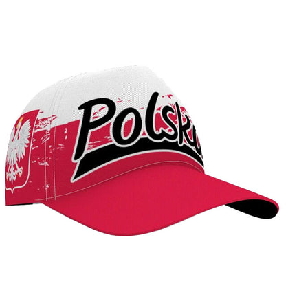 Polish Eagle Baseball Caps - Red & White