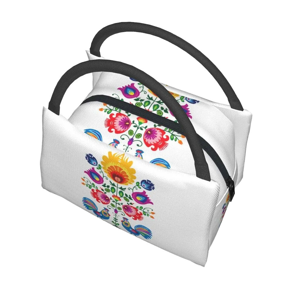 Lunch Bag - Insulated with Polish Folk designs