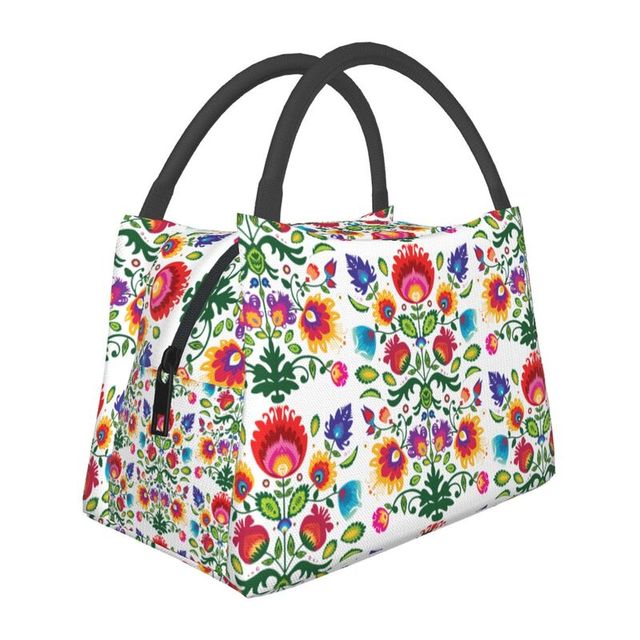 Lunch Bag - Insulated with Polish Folk designs