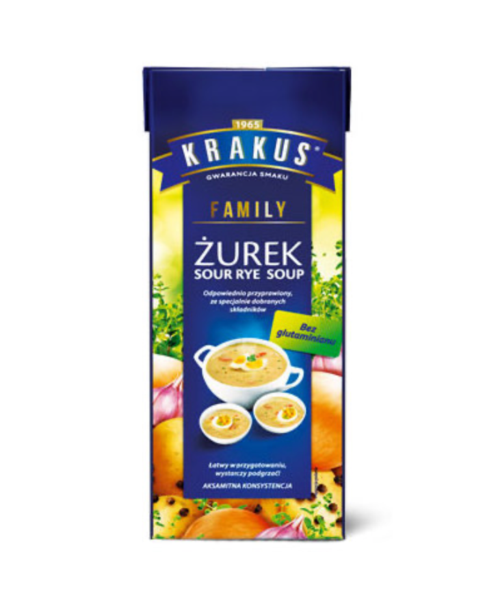 Zurek sour rye soup 1.5l (Zupa KRAKUS Żurek 1,5l)