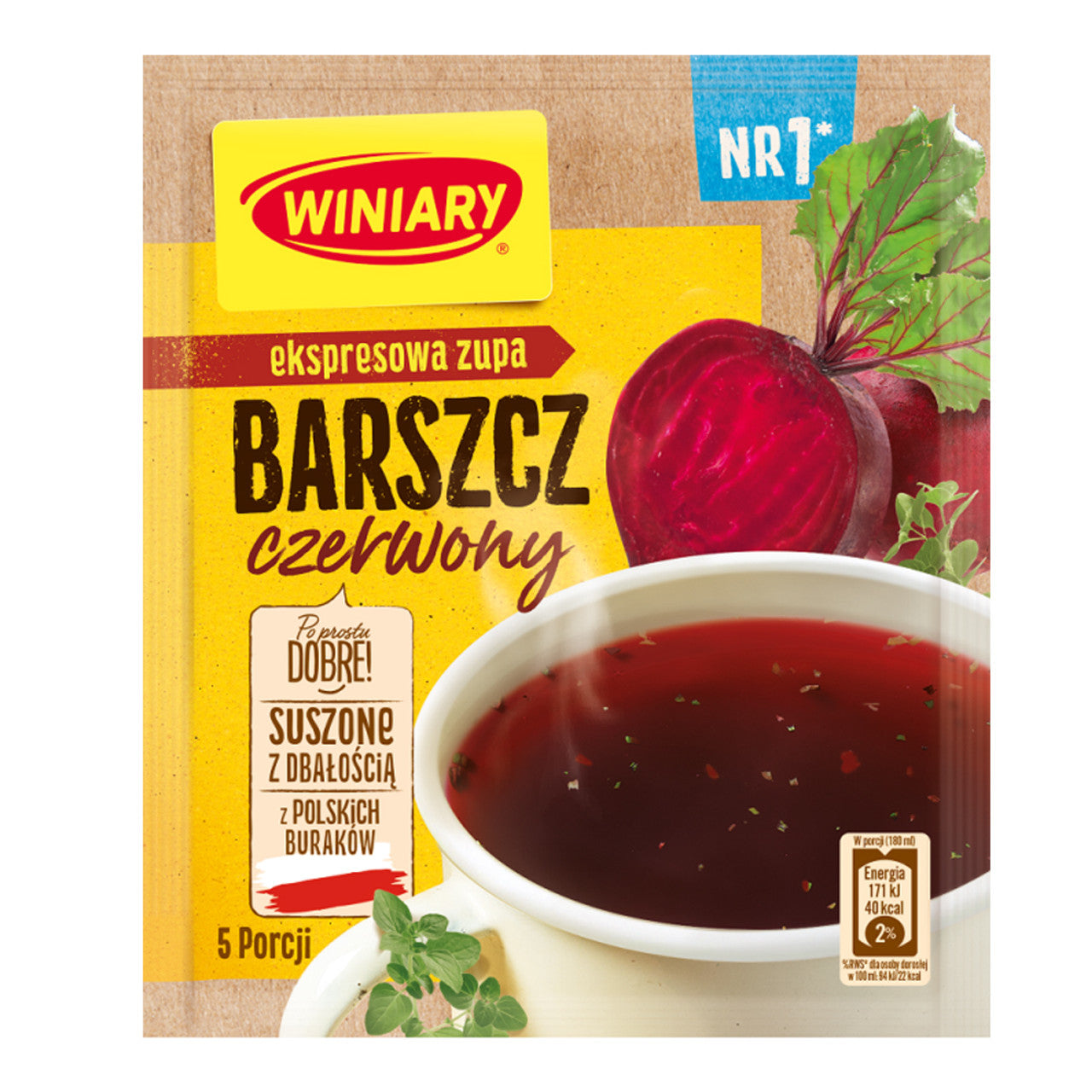 Winiary Borshcht 60g (Winiary Barszcz 60g) 3 & 5 Portions