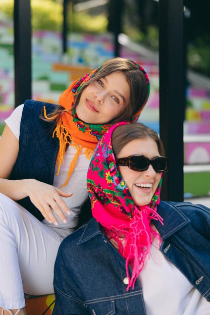 Traditional Folk Scarf - Chusta Ludowa - Folkstar