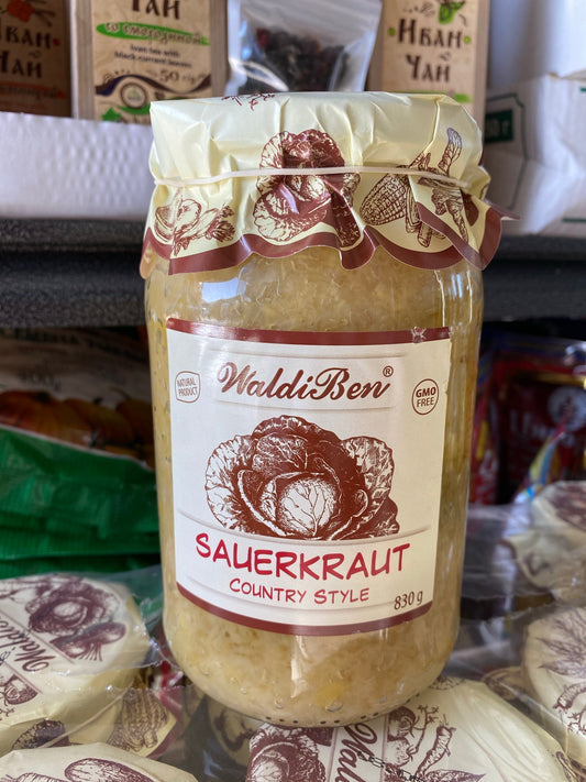 Sauerkraut 'Waldi-Ben' country style 830g (Kapusta kiszona 'Waldi-Ben' wiejska 830g)