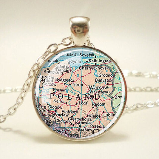 Poland Map Necklace