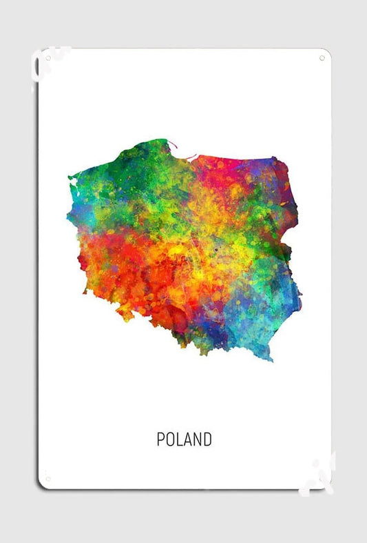 Tin Sign Poster of Poland