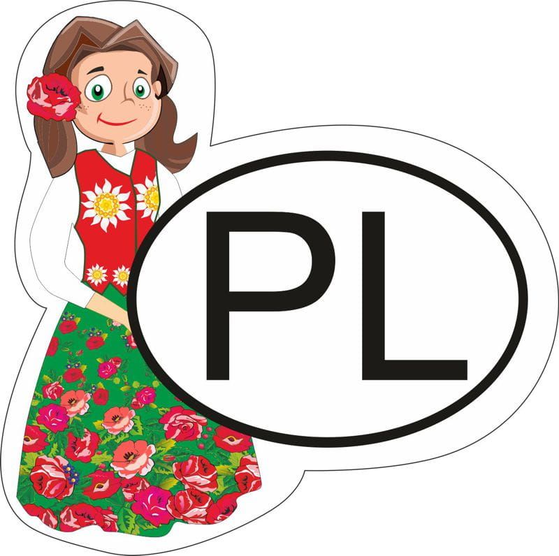 High Quality Car Stickers - Polish Girl